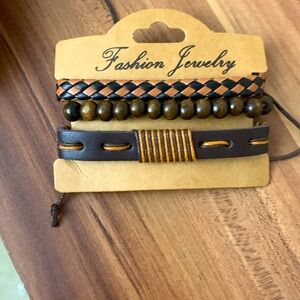 Brown in black men’s bracelet